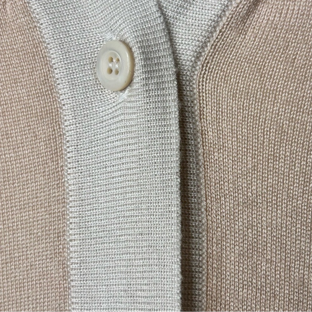 PRADA Made in Italy Blush Pink Cashmere | Silk Knit Sweater Cardigan Sz 40 US 6 - Picture 8 of 10